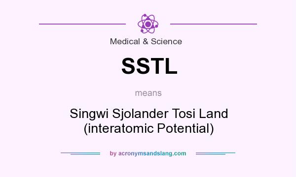 What does SSTL mean? It stands for Singwi Sjolander Tosi Land (interatomic Potential)