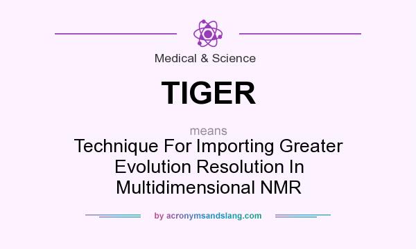 What does TIGER mean? It stands for Technique For Importing Greater Evolution Resolution In Multidimensional NMR