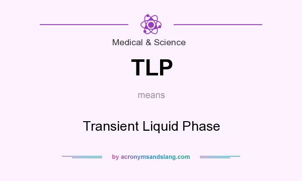 What does TLP mean? It stands for Transient Liquid Phase