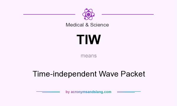 What does TIW mean? It stands for Time-independent Wave Packet