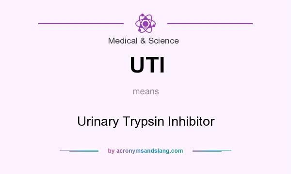 What does UTI mean? It stands for Urinary Trypsin Inhibitor