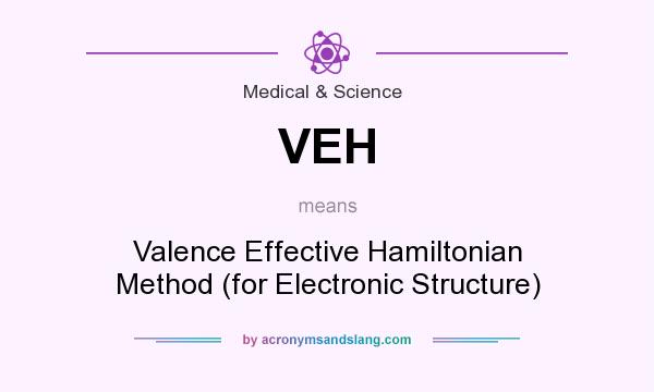 What does VEH mean? It stands for Valence Effective Hamiltonian Method (for Electronic Structure)