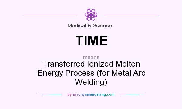What does TIME mean? It stands for Transferred Ionized Molten Energy Process (for Metal Arc Welding)