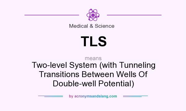 What does TLS mean? It stands for Two-level System (with Tunneling Transitions Between Wells Of Double-well Potential)