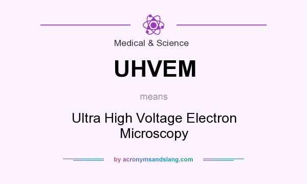 What does UHVEM mean? It stands for Ultra High Voltage Electron Microscopy