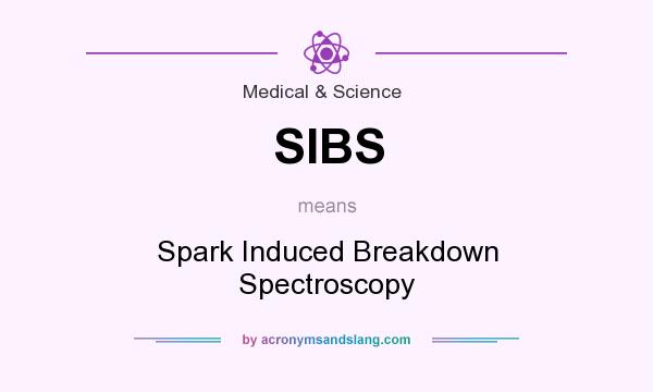 What does SIBS mean? It stands for Spark Induced Breakdown Spectroscopy