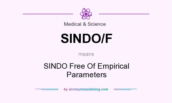 What does SINDO/F mean? It stands for SINDO Free Of Empirical Parameters