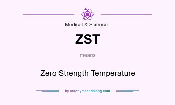 What does ZST mean? It stands for Zero Strength Temperature