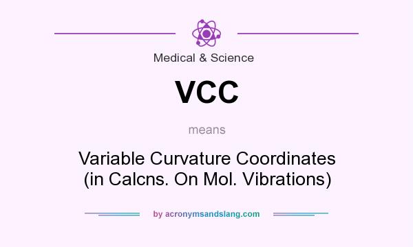 What does VCC mean? It stands for Variable Curvature Coordinates (in Calcns. On Mol. Vibrations)