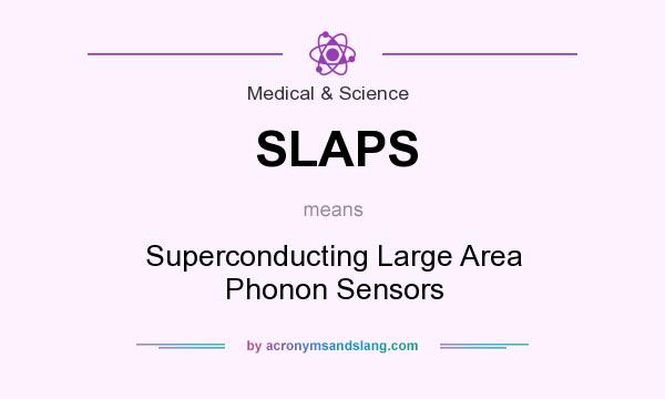 What does SLAPS mean? It stands for Superconducting Large Area Phonon Sensors