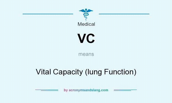 What does VC mean? It stands for Vital Capacity (lung Function)