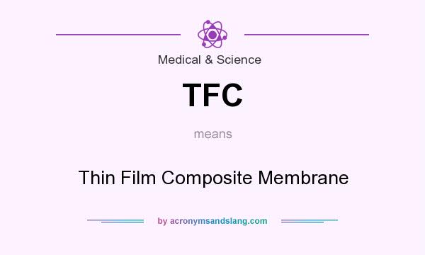 What does TFC mean? It stands for Thin Film Composite Membrane