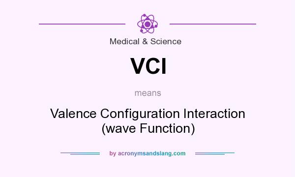What does VCI mean? It stands for Valence Configuration Interaction (wave Function)