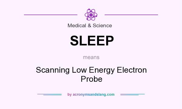 What does SLEEP mean? It stands for Scanning Low Energy Electron Probe