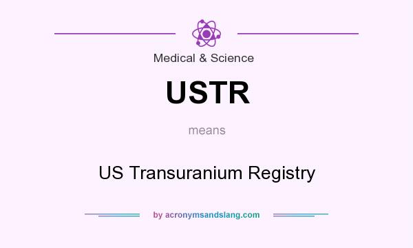 What does USTR mean? It stands for US Transuranium Registry