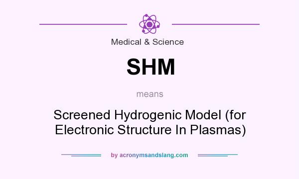 What does SHM mean? It stands for Screened Hydrogenic Model (for Electronic Structure In Plasmas)