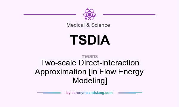 What does TSDIA mean? It stands for Two-scale Direct-interaction Approximation [in Flow Energy Modeling]