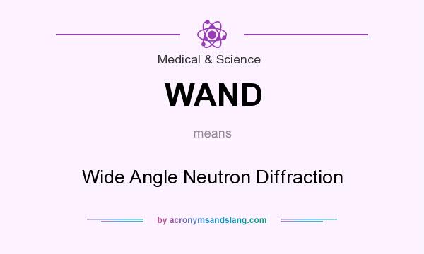What does WAND mean? It stands for Wide Angle Neutron Diffraction