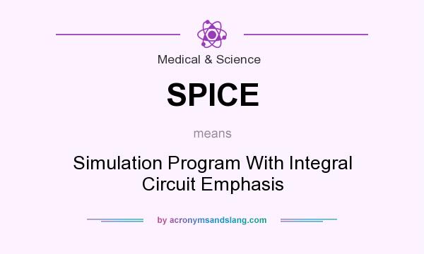 What does SPICE mean? It stands for Simulation Program With Integral Circuit Emphasis