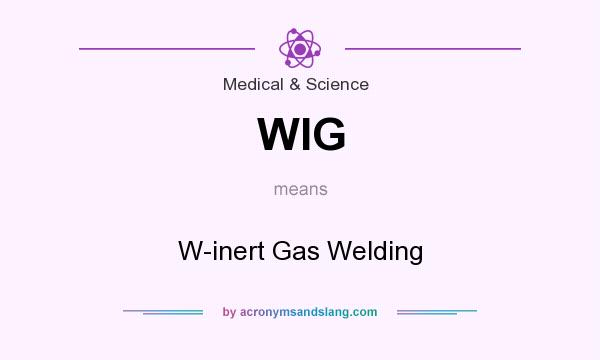 What does WIG mean? It stands for W-inert Gas Welding