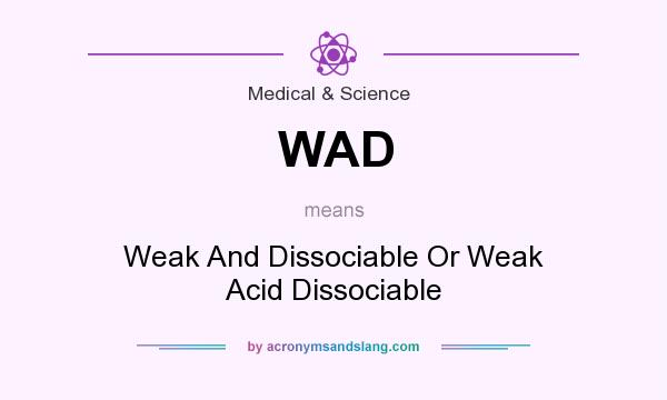 WAD Weak And Dissociable Or Weak Acid Dissociable In Medical 