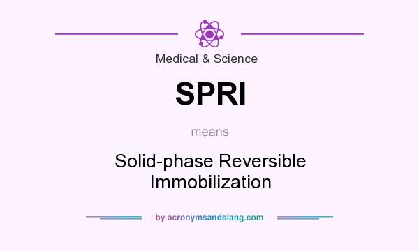 What does SPRI mean? It stands for Solid-phase Reversible Immobilization