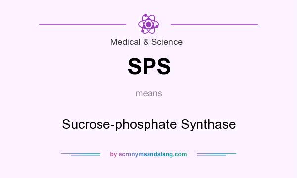What does SPS mean? It stands for Sucrose-phosphate Synthase