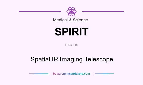 What does SPIRIT mean? It stands for Spatial IR Imaging Telescope