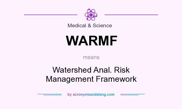 What does WARMF mean? It stands for Watershed Anal. Risk Management Framework