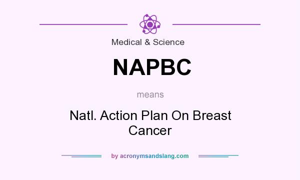 What does NAPBC mean? It stands for Natl. Action Plan On Breast Cancer