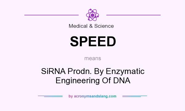 What does SPEED mean? It stands for SiRNA Prodn. By Enzymatic Engineering Of DNA