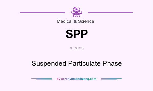 What does SPP mean? It stands for Suspended Particulate Phase