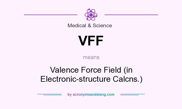 What does VFF mean? It stands for Valence Force Field (in Electronic-structure Calcns.)