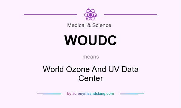 What does WOUDC mean? It stands for World Ozone And UV Data Center