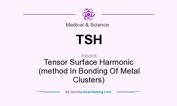 What does TSH mean? It stands for Tensor Surface Harmonic (method In Bonding Of Metal Clusters)