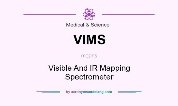 What does VIMS mean? It stands for Visible And IR Mapping Spectrometer