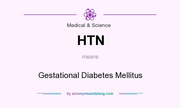 What does HTN mean? It stands for Gestational Diabetes Mellitus