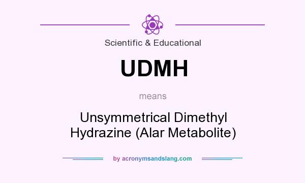 What does UDMH mean? It stands for Unsymmetrical Dimethyl Hydrazine (Alar Metabolite)