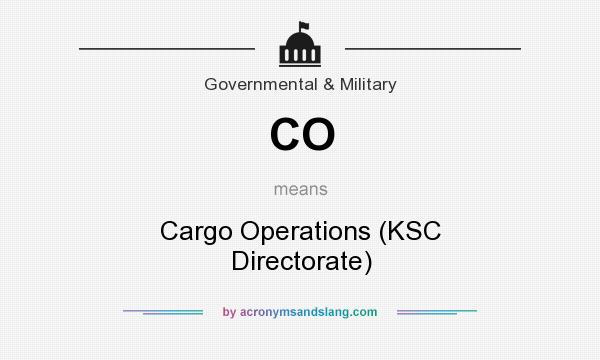 What does CO mean? It stands for Cargo Operations (KSC Directorate)