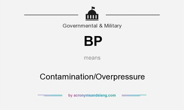 What does BP mean? It stands for Contamination/Overpressure