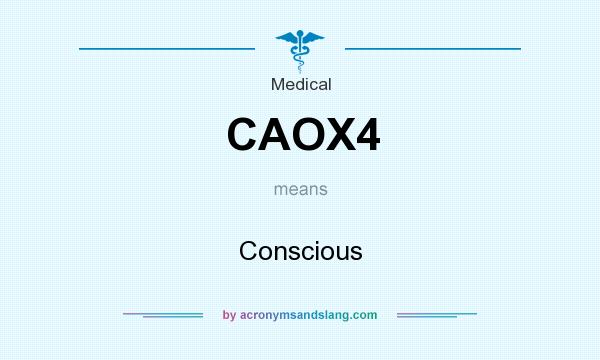 What does CAOX4 mean? It stands for Conscious