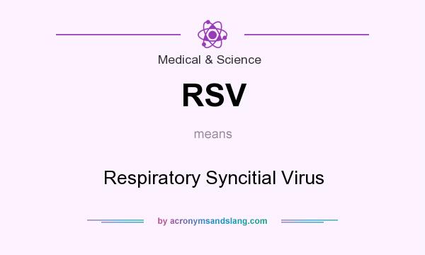 What does RSV mean? It stands for Respiratory Syncitial Virus