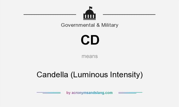 What does CD mean? It stands for Candella (Luminous Intensity)