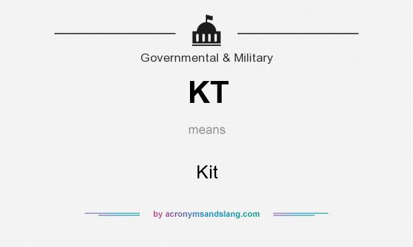 What does KT mean? It stands for Kit