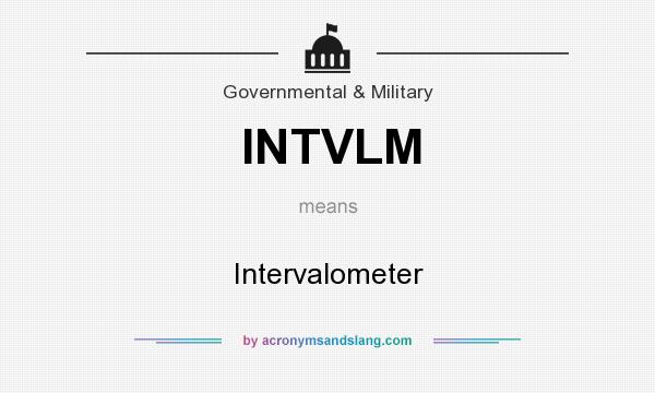 What does INTVLM mean? It stands for Intervalometer