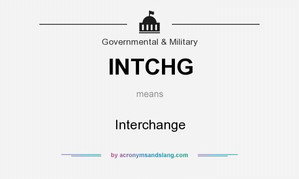 What does INTCHG mean? It stands for Interchange
