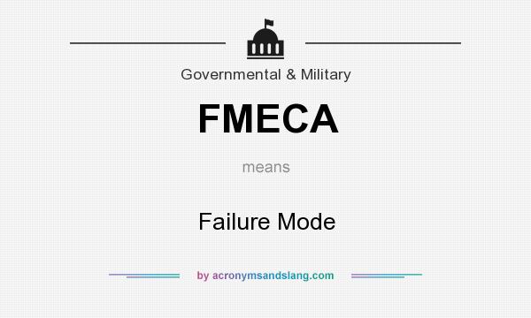 What does FMECA mean? It stands for Failure Mode