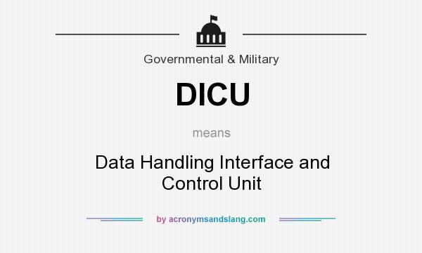What does DICU mean? It stands for Data Handling Interface and Control Unit