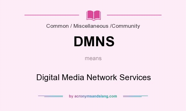 What does DMNS mean? It stands for Digital Media Network Services