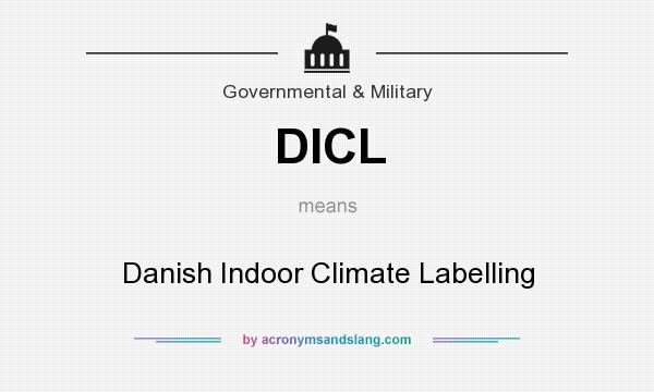 What does DICL mean? It stands for Danish Indoor Climate Labelling